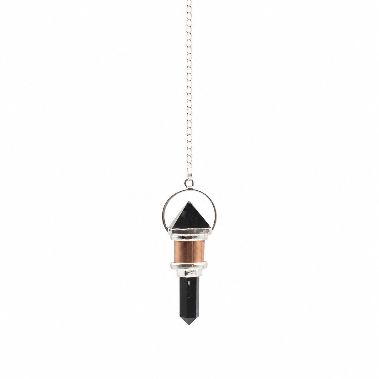 The Night Watcher- Combo Piece Copper Pendulum - Obsidian Special Gemstone Pendulums