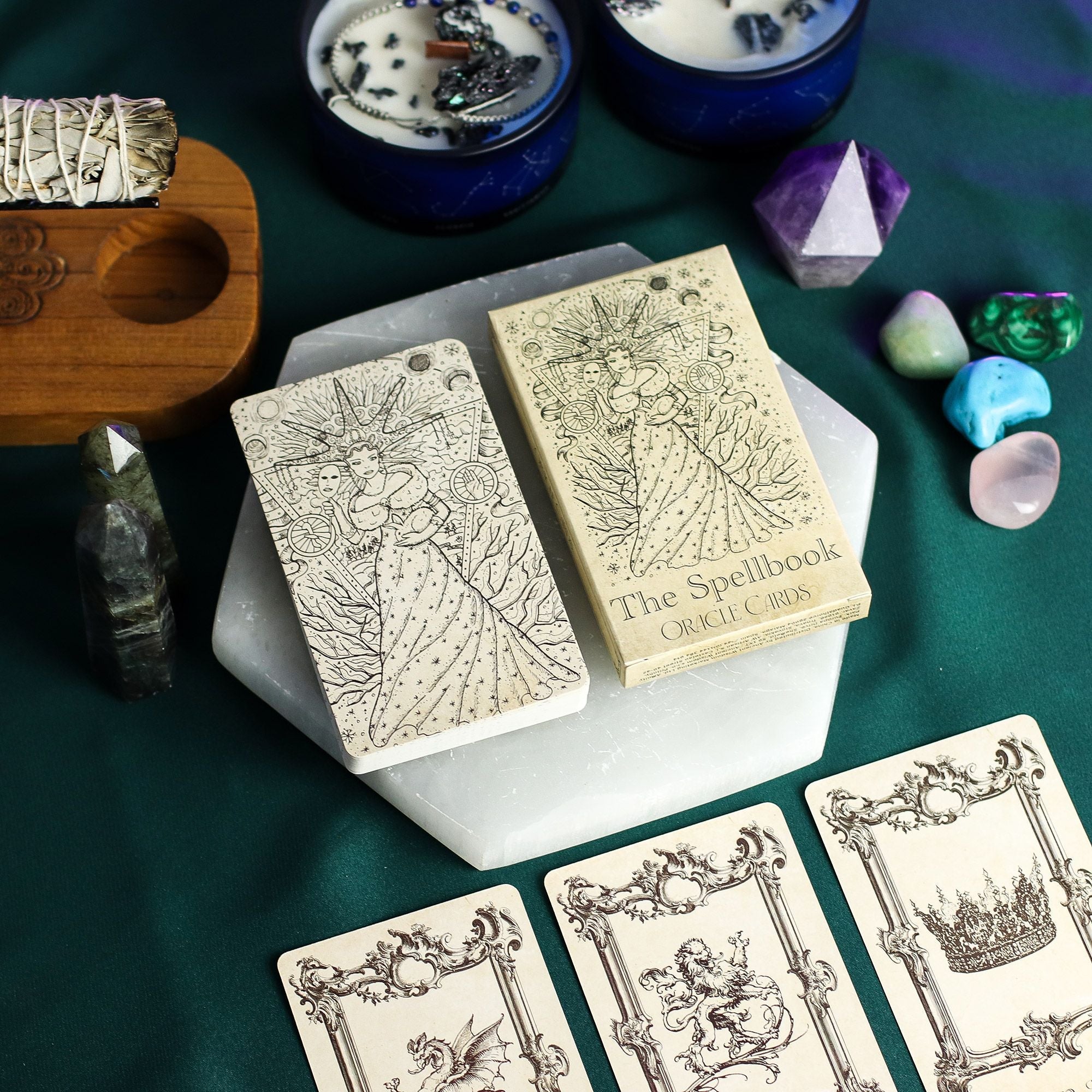 The Spellbook Oracle Cards- Witchcraft Deck Cards