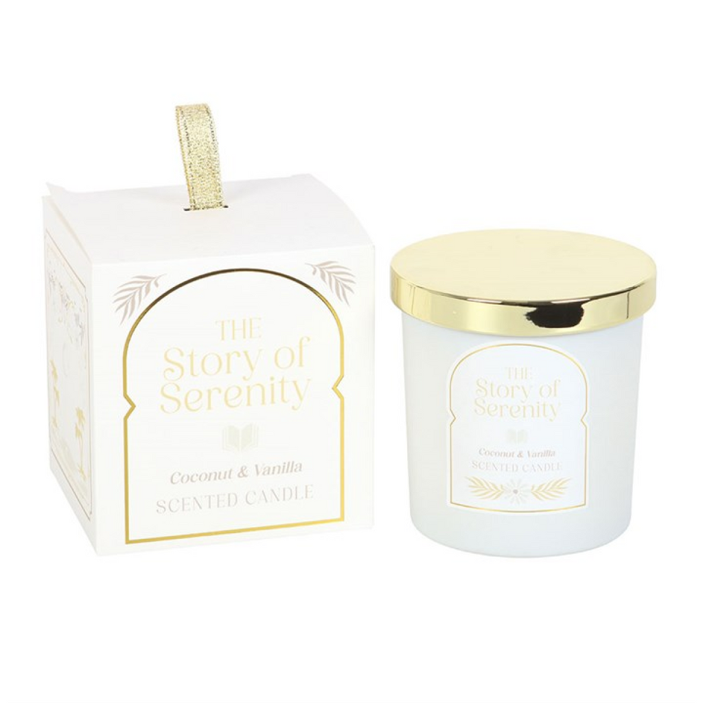 The Story of Serenity Coconut & Vanilla Candle