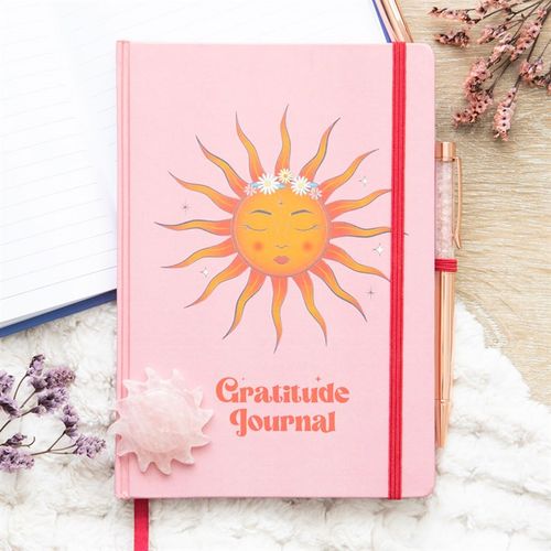 The Sun Gratitude Journal with Rose Quartz Pen at Witch, Please!.