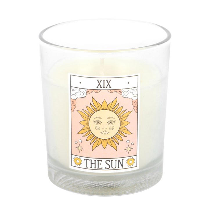 The Sun Vintage Tarot Rose Candle - Candle