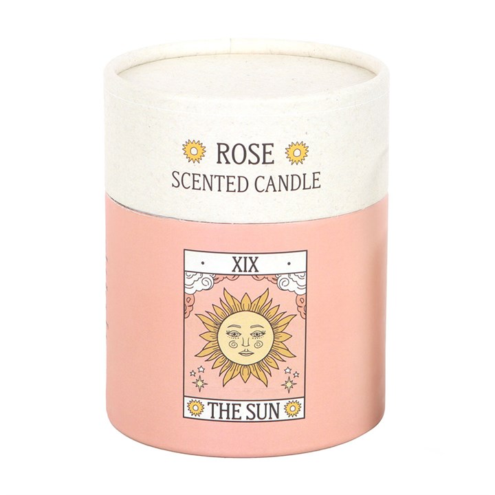 The Sun Vintage Tarot Rose Candle - Candle