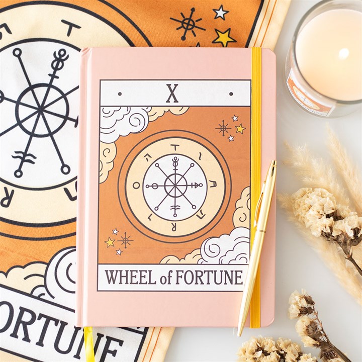 The Wheel of Fortune Vintage Tarot A5 Notebook at Witch, Please!.