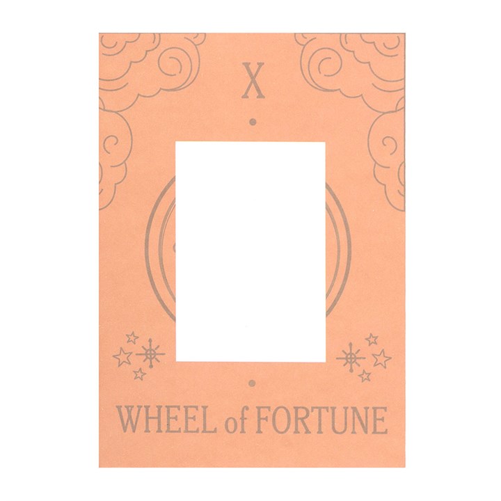 The Wheel of Fortune Vintage Tarot Necklace on Greeting Card at Witch, Please!.