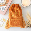 The Wheel of Fortune Vintage Tarot Velvet Drawstring Bag at Witch, Please!.