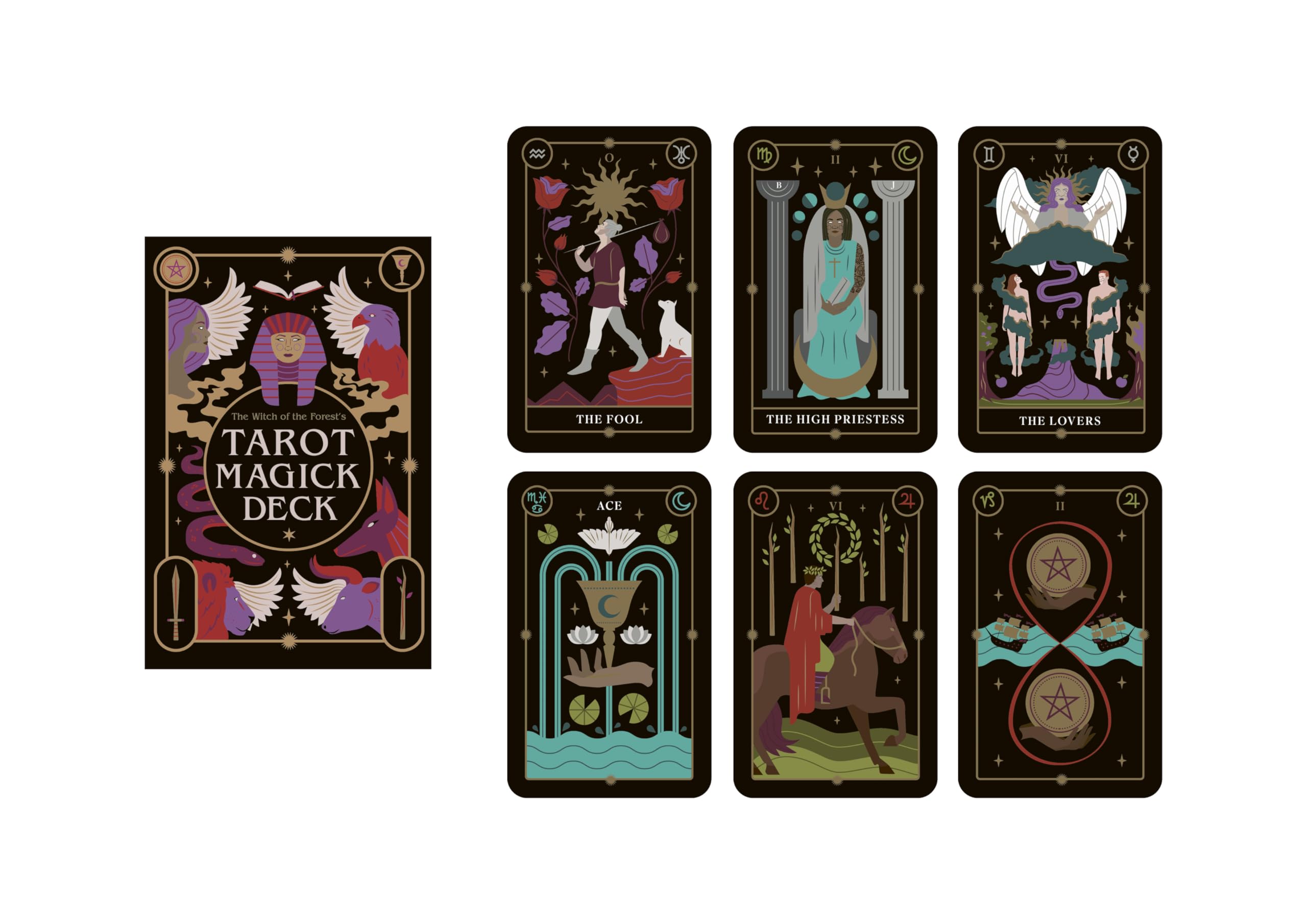 The Witch of the Forest's Tarot Magick Deck : 78 Cards and Instructional Guide