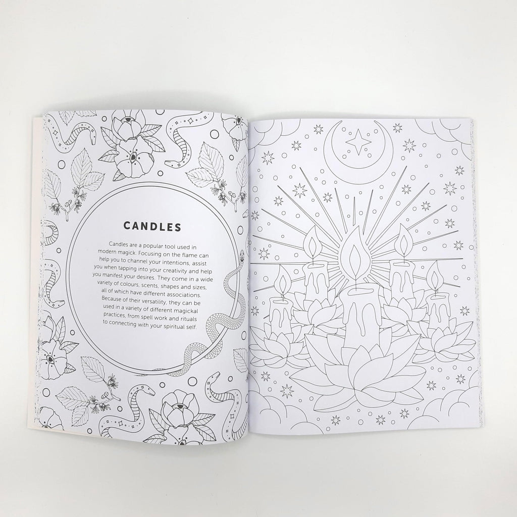 The Witchcraft Colouring Book : A Magickal Journey of Colour and Creativity