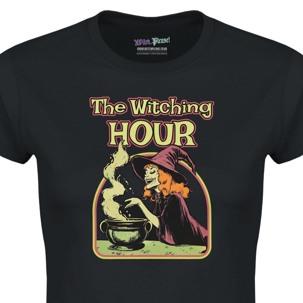 The Witching Hour Classic Womens Crewneck Black T-shirt