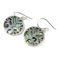 Tree of Life Silver Earrings 15mm - Abalone Jewellery