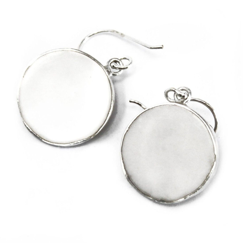 Tree of Life Silver Earrings 15mm - Mother Pearl Jewellery