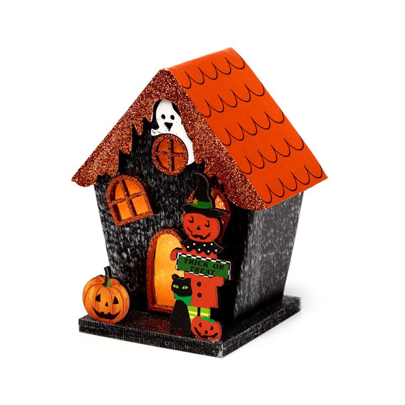 Trick or Treat Pumpkin House Halloween LED Decoration From Witch, Please!