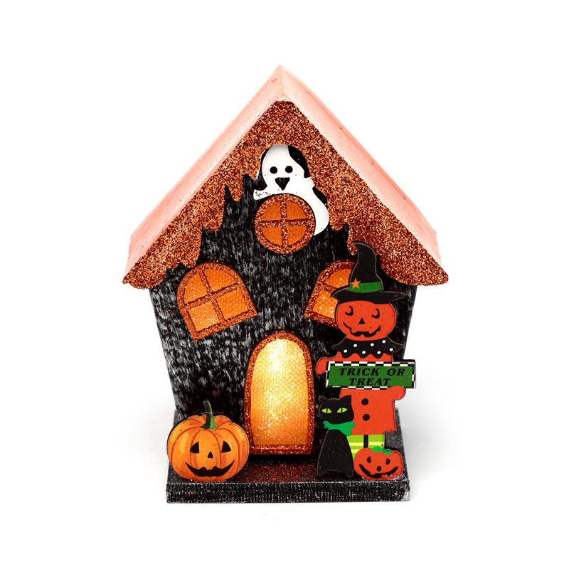 Trick or Treat Pumpkin House Halloween LED Decoration From Witch, Please!