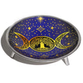 Triple Leg Enamelled Offering Plate - Purple Moon Ritual Bowls and Cauldrons
