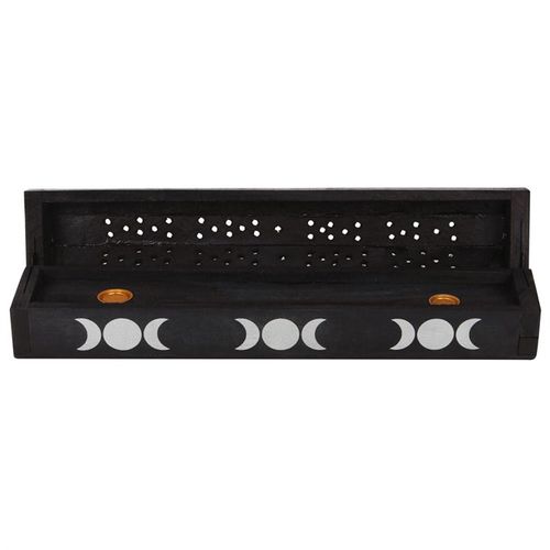 Triple Moon Wooden Sage Incense Box Set From Witch, Please!
