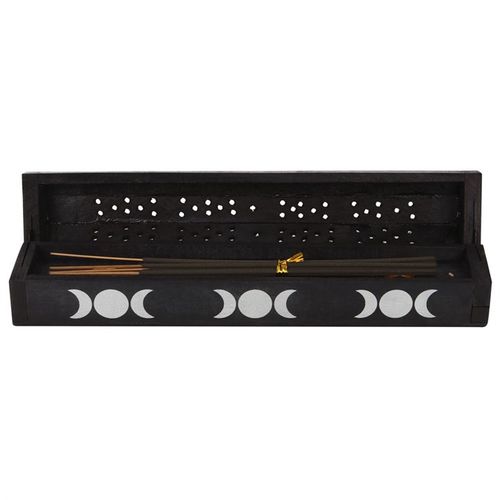 Triple Moon Wooden Sage Incense Box Set From Witch, Please!