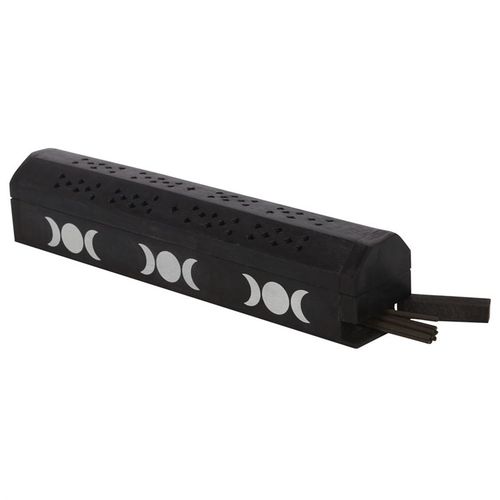 Triple Moon Wooden Sage Incense Box Set From Witch, Please!