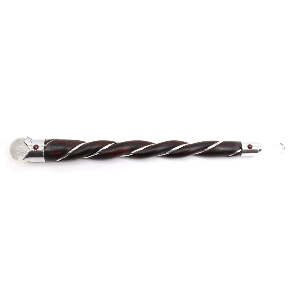 Twisted Wood and Rock Quartz Wand From Witch, Please!