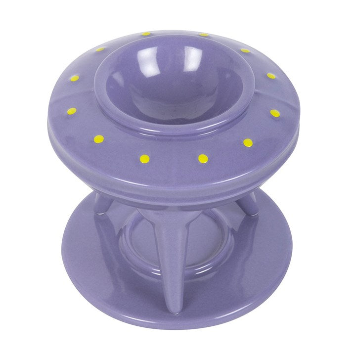UFO Wax Burner with Lime Alien Melt