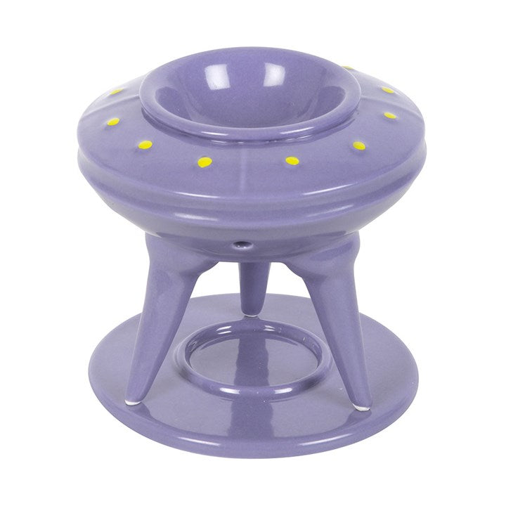 UFO Wax Burner with Lime Alien Melt