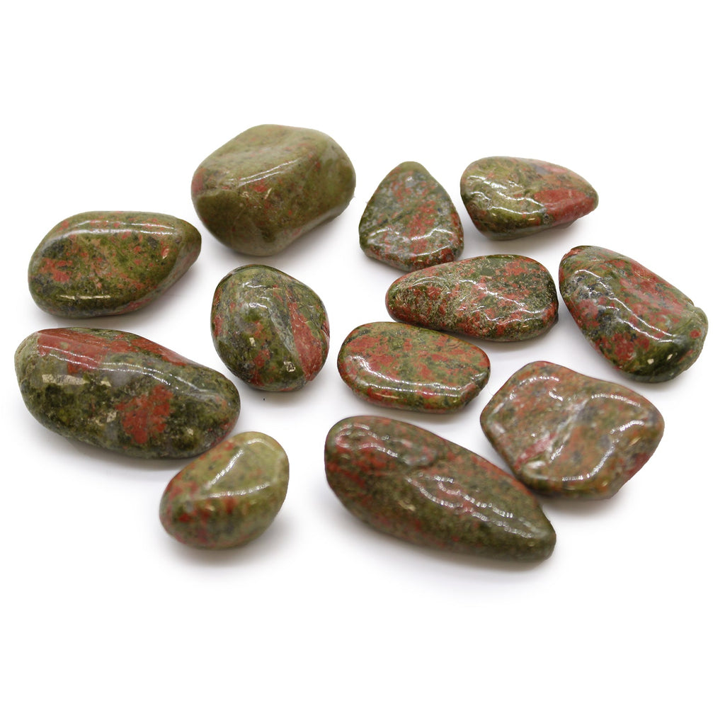 Medium African Tumble Stones - Unakite From Witch, Please!