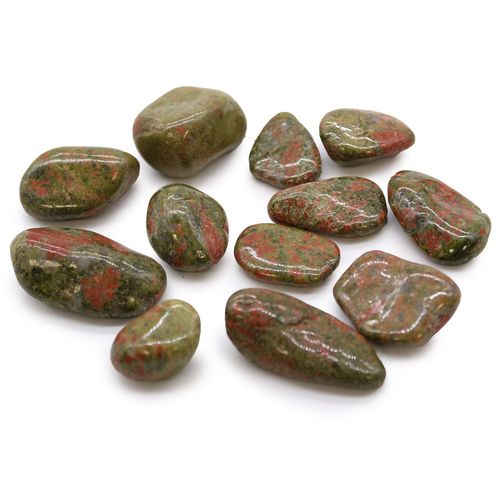 Medium African Tumble Stones - Unakite From Witch, Please!