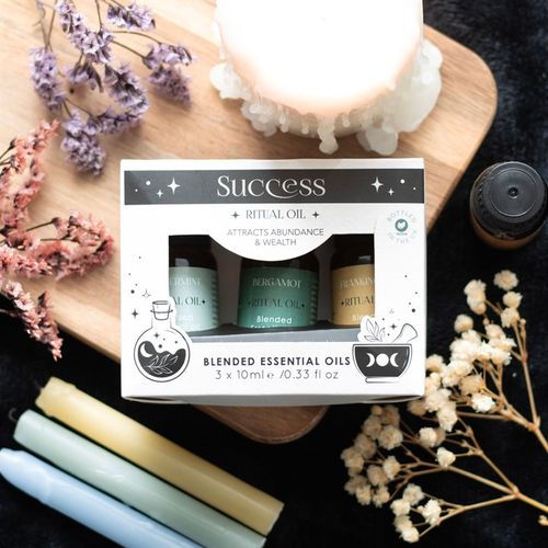 Set of 3 Success Ritual Blended Essential Oils From Witch, Please!
