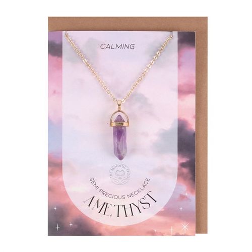 Amethyst Crystal Necklace Card From Witch, Please!