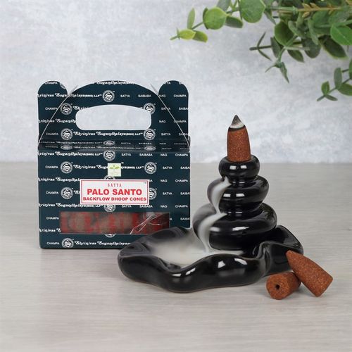 Set of 6 Packets of Satya Palo Santo Backflow Dhoop Cones From Witch, Please!