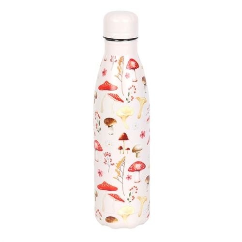 All Over Mushroom Print Metal Water Bottle at Witch, Please!.