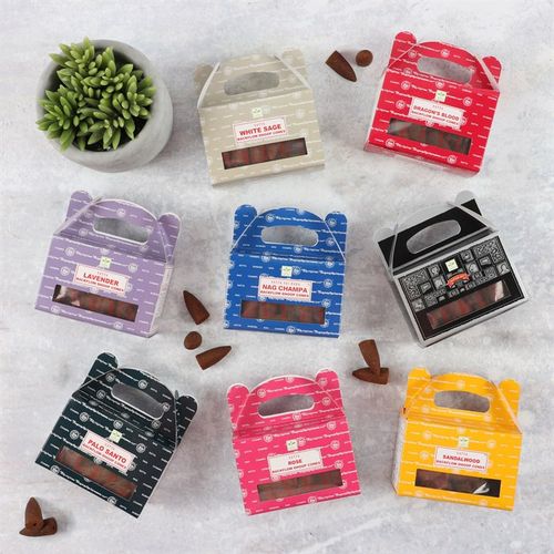 Set of 6 Packets of Satya Palo Santo Backflow Dhoop Cones From Witch, Please!