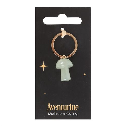 Aventurine Crystal Mushroom Keyring From Witch, Please!