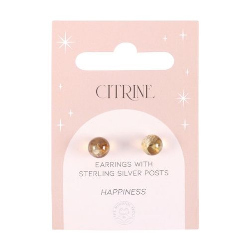 Citrine Semi Precious Crystal Earrings From Witch, Please!