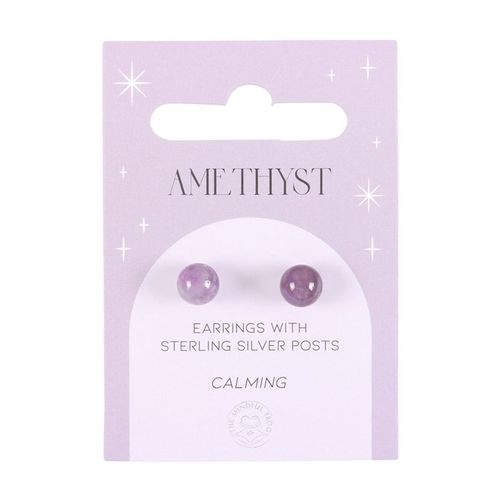 Amethyst Semi Precious Crystal Earrings From Witch, Please!