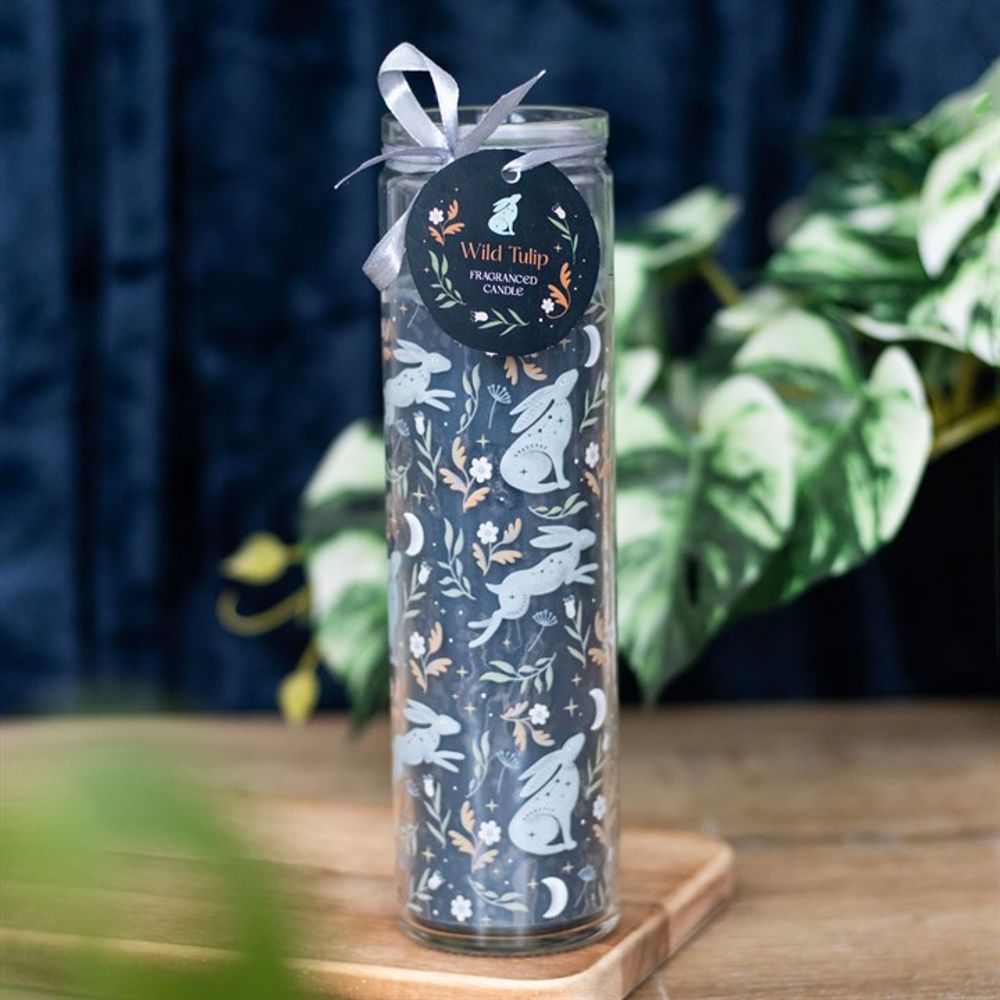 Midnight Hare Wild Tulip Tube Candle From Witch, Please!