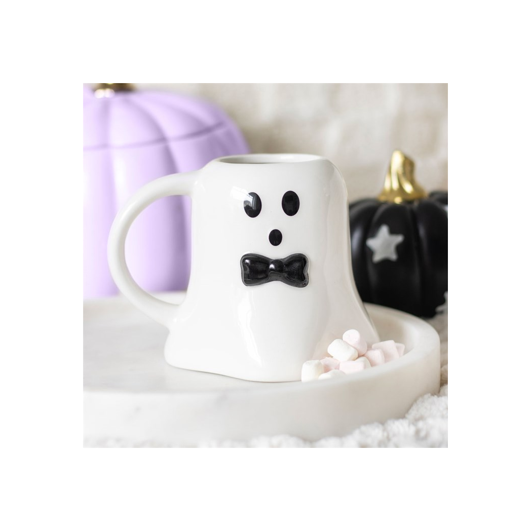 Mr Boo Ghost Shaped Mug with Bow Tie From Witch, Please!