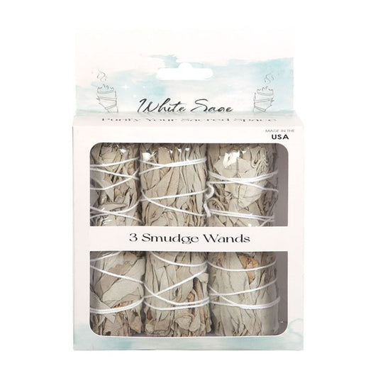 Set of 3 White Sage Smudge Wands From Witch, Please!