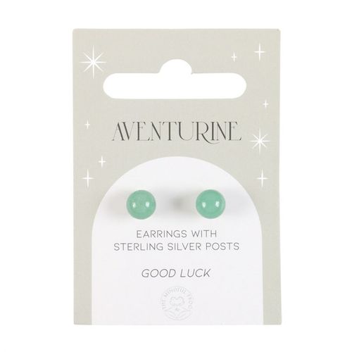 Aventurine Semi Precious Crystal Earrings From Witch, Please!