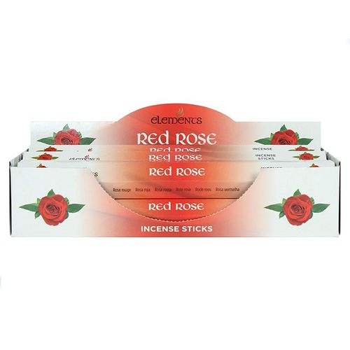 Set of 6 Packets of Elements Red Rose Incense Sticks From Witch, Please!
