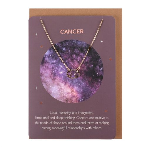 Cancer Zodiac Necklace Card From Witch, Please!