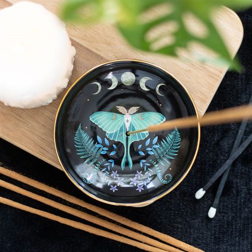 Luna Moth Ceramic Incense Plate From Witch, Please!
