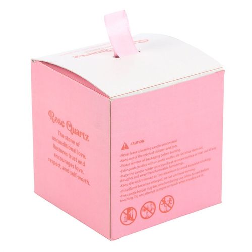 The Sun Rose Quartz Crystal Chip Candle at Witch, Please!.