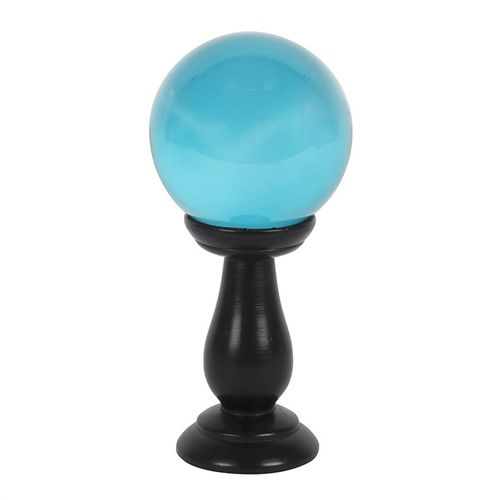 Small Teal Crystal Ball on Stand From Witch, Please!
