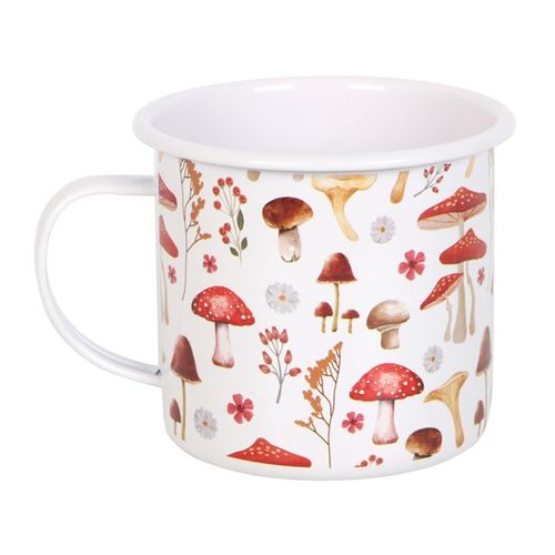 All Over Mushroom Print Enamel Mug at Witch, Please!.