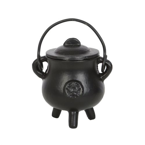 7.5cm Smooth Cast Iron Cauldron with Pentagram From Witch, Please!