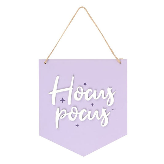 Purple Hocus Pocus Hanging Sign From Witch, Please!