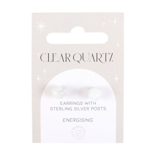 Clear Quartz Semi Precious Crystal Earrings From Witch, Please!