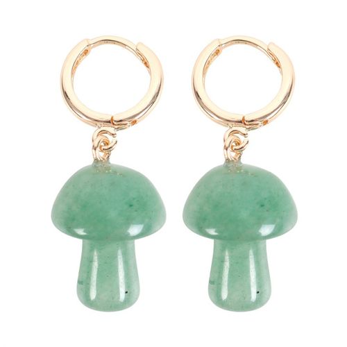 Aventurine Crystal Mushroom Earrings From Witch, Please!