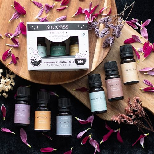 Set of 3 Success Ritual Blended Essential Oils From Witch, Please!
