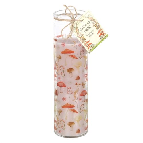 Mushroom Print Enchanted Forest Tube Candle at Witch, Please!.