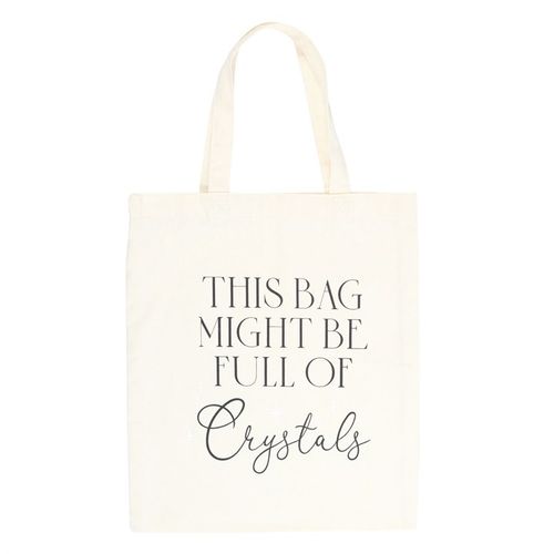 Full of Crystals Polycotton Tote Bag From Witch, Please!